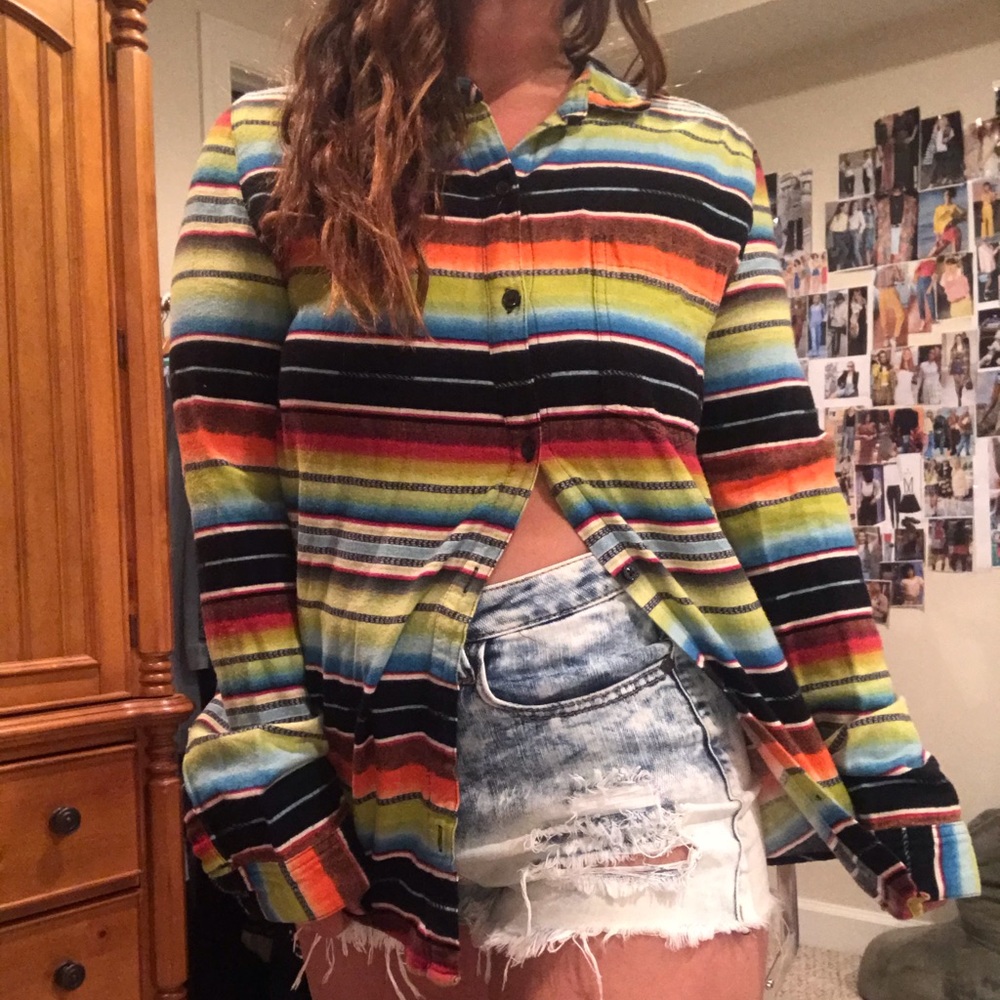 Multi color flannel